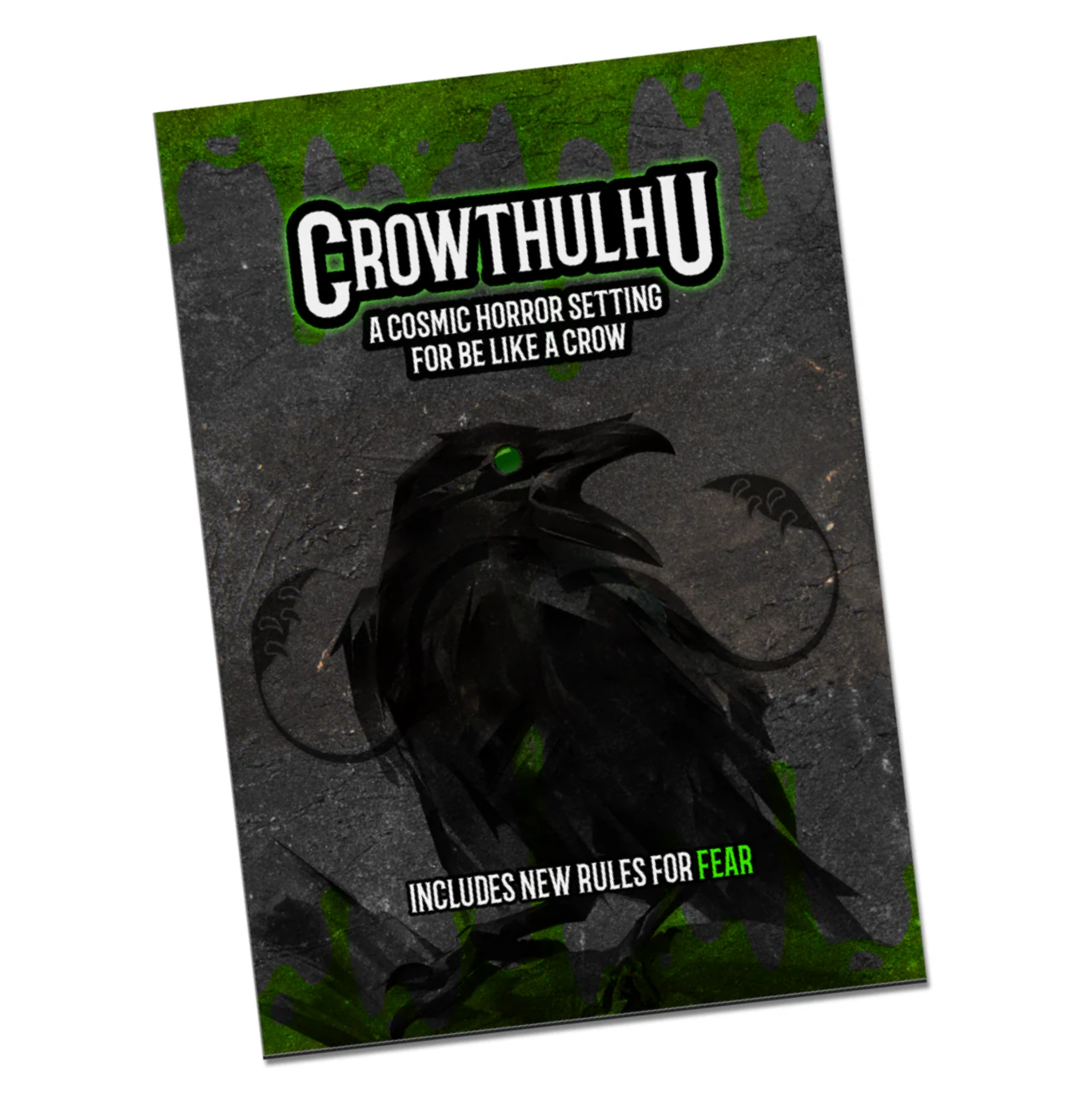 Crowthulhu a cosmic horror setting for Be Like A Crow, best solo rpg, creative writing tool, writing with prompts.