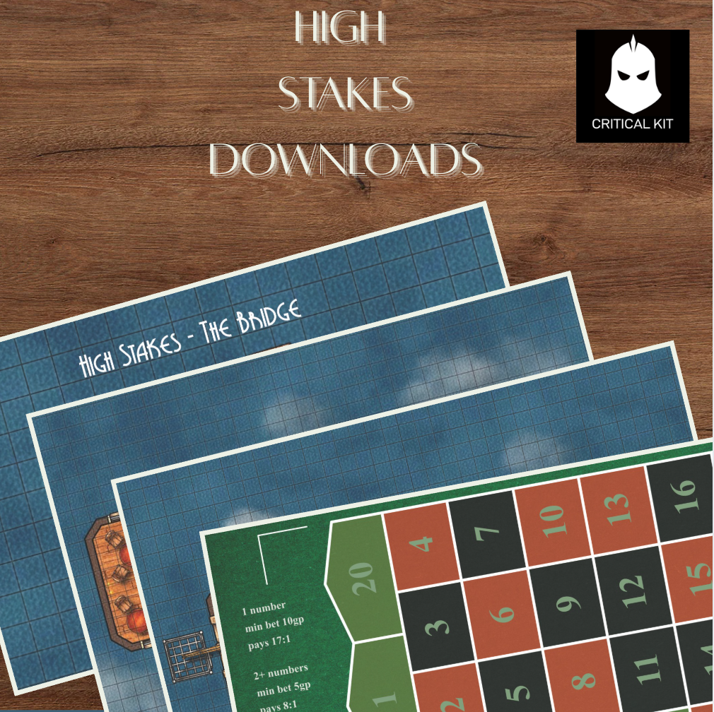 High Stakes a 5E D&D module - an airborne heist on a casio aircraft.