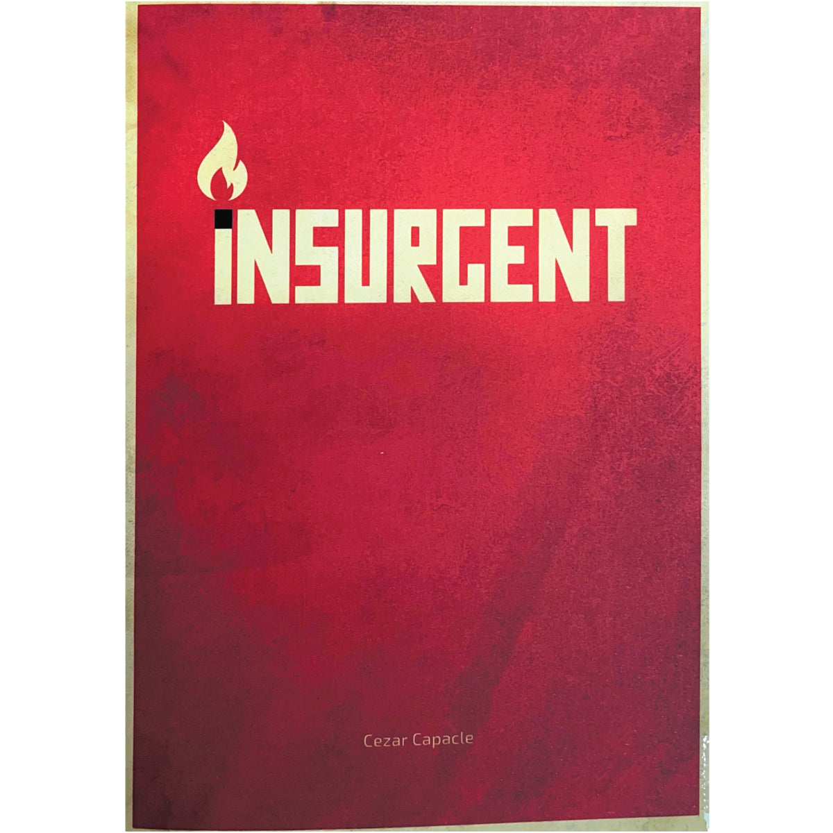 Book cover of 'Insurgent' with a red background and yellow text.