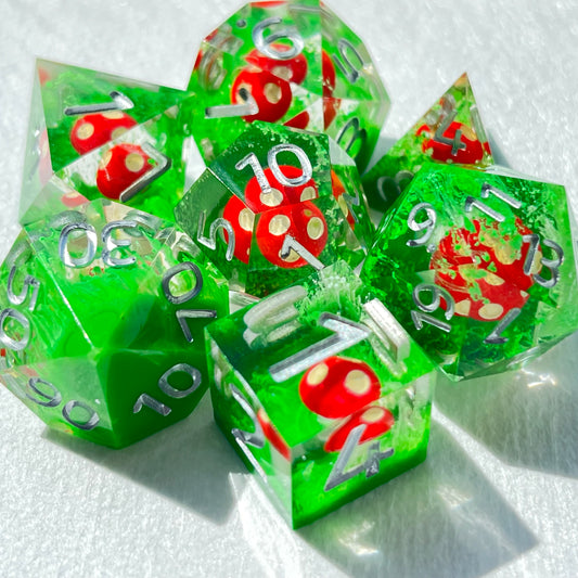sharp edge dnd TTRPG dice set for role playing and dice goblin collectors