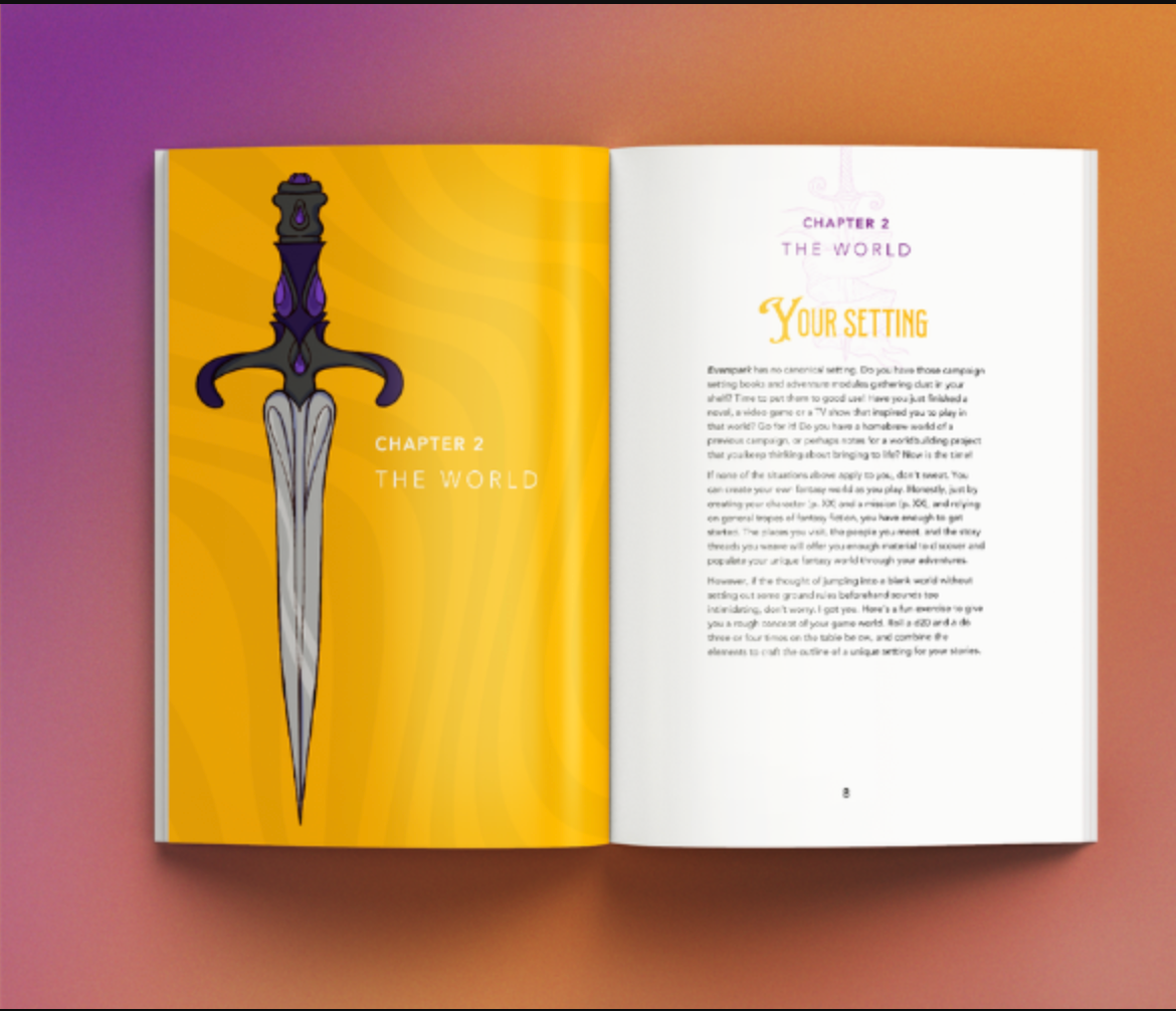 Everspark A fantasy TTRPG created by Cezar Capacle