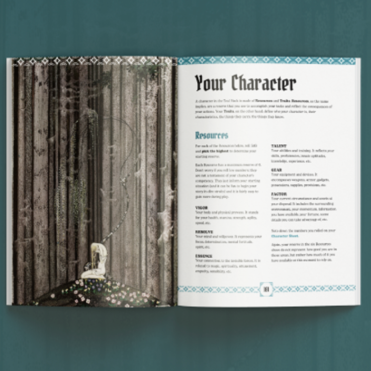 Against The Wind a solo/coop Fantasy TTRPG created by Cezar Capacle. Creative writing with prompts.