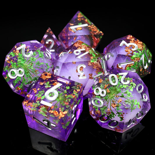 Liquid core sharp edge dnd, TTRPG dice sets for role playing games and dice goblin collectors
