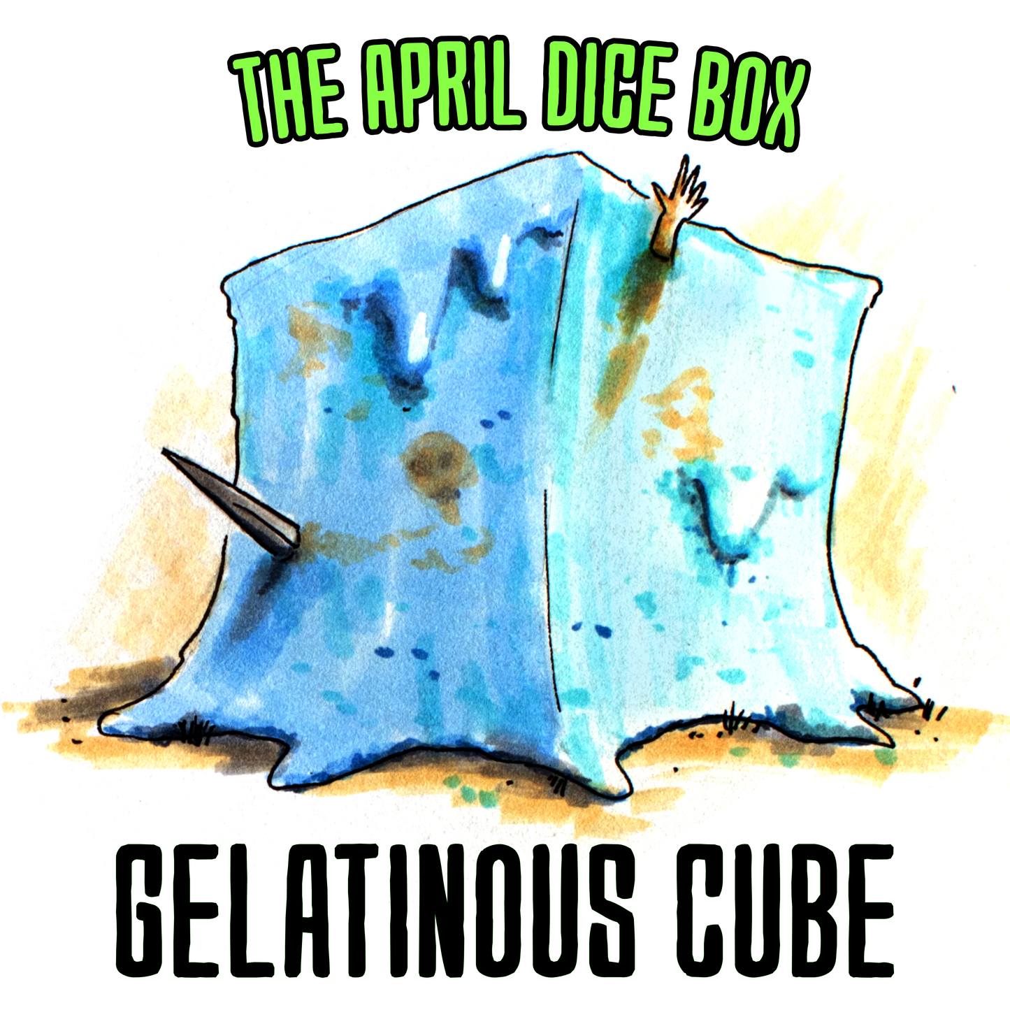Dice subscription box, dnd dice box, TTRPG subscription box for role playing games and dice goblin collectors