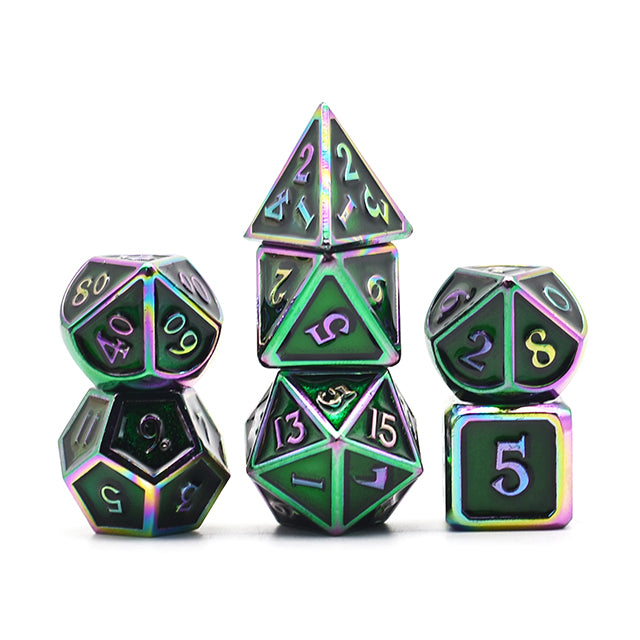 The Metal Dice Subscription Box, d&d dice sub-box