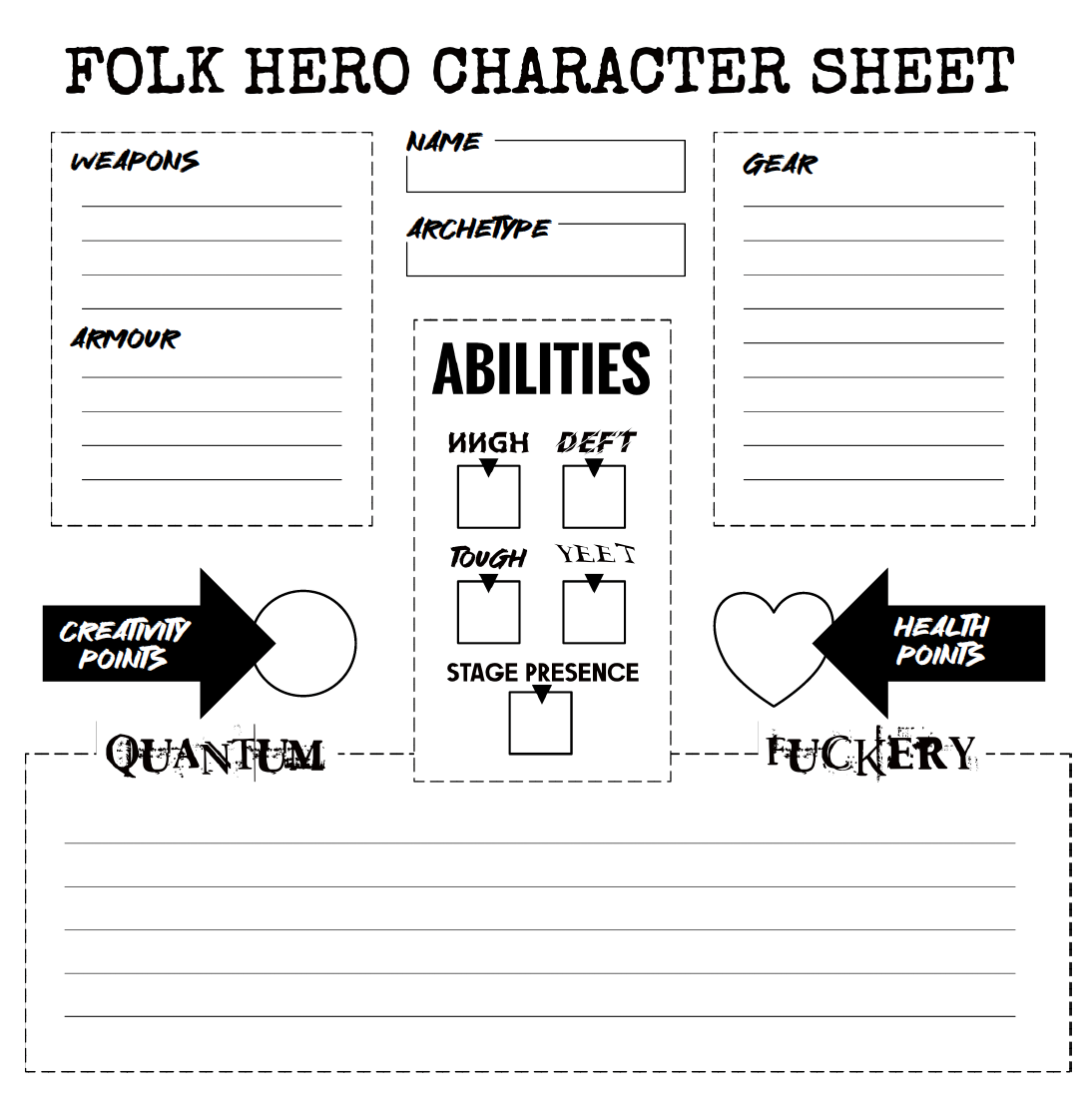 Folk Hero - A Solo RPG
