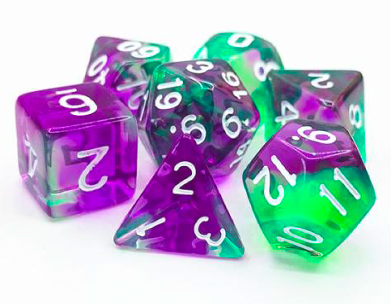 DND dice sets for dungeons and dragons and TTRPG role playing games