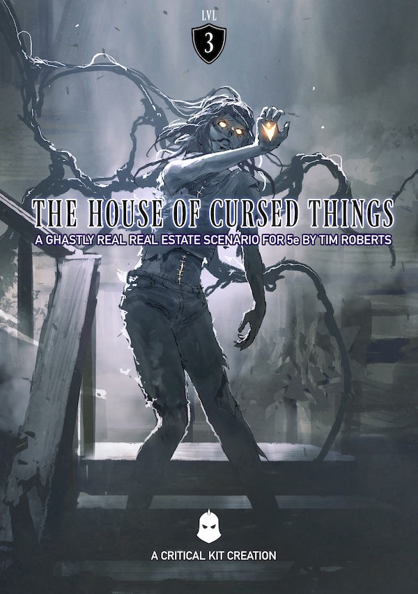 The House of Cursed Things is a horror real estate scenario for DND 5e published by Critical Kit