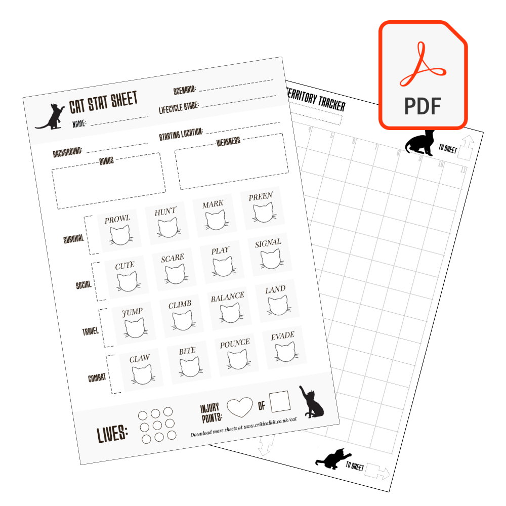 Tierd Cat.pdf Be Like a Cat - PDF character sheets and trackers (FREE)