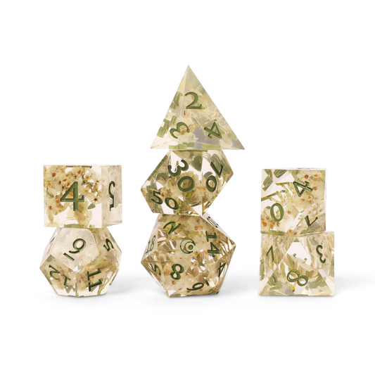 Critical role, campaign 3 Bells Hells dice set based on the character Orym played by Liam O'Brien