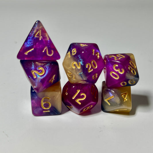 dnd dice set for TTRPG, role playing games and dice goblin collectors and critters