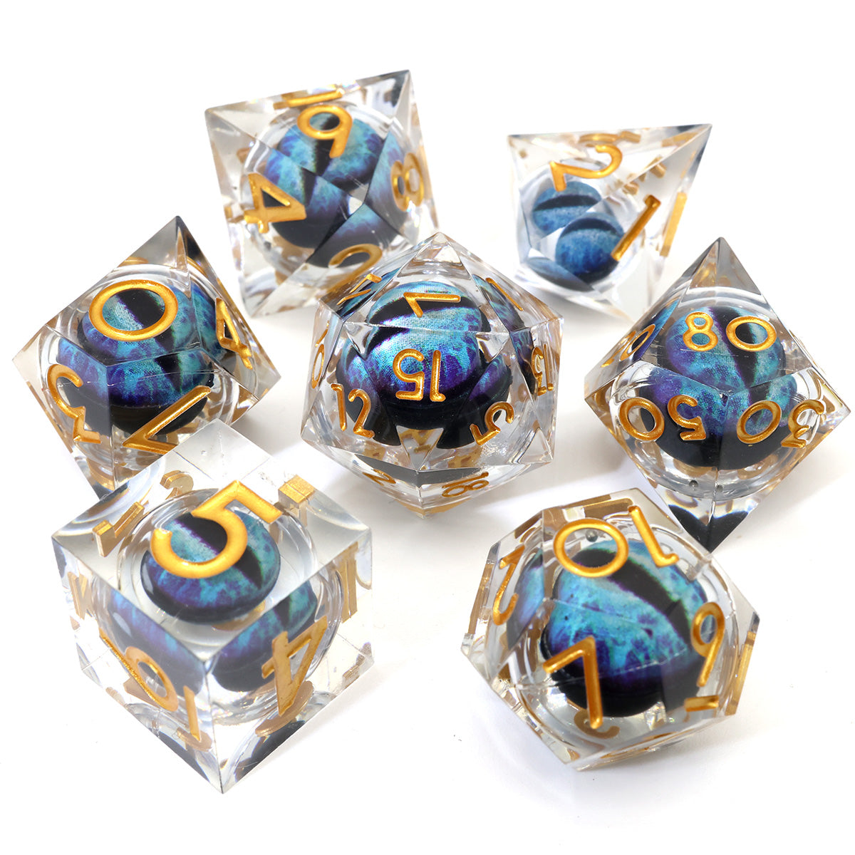 Sharp edge DND, TTRPG dice for role playing games, dungeons and dragons, dice goblin and critical critter collectors