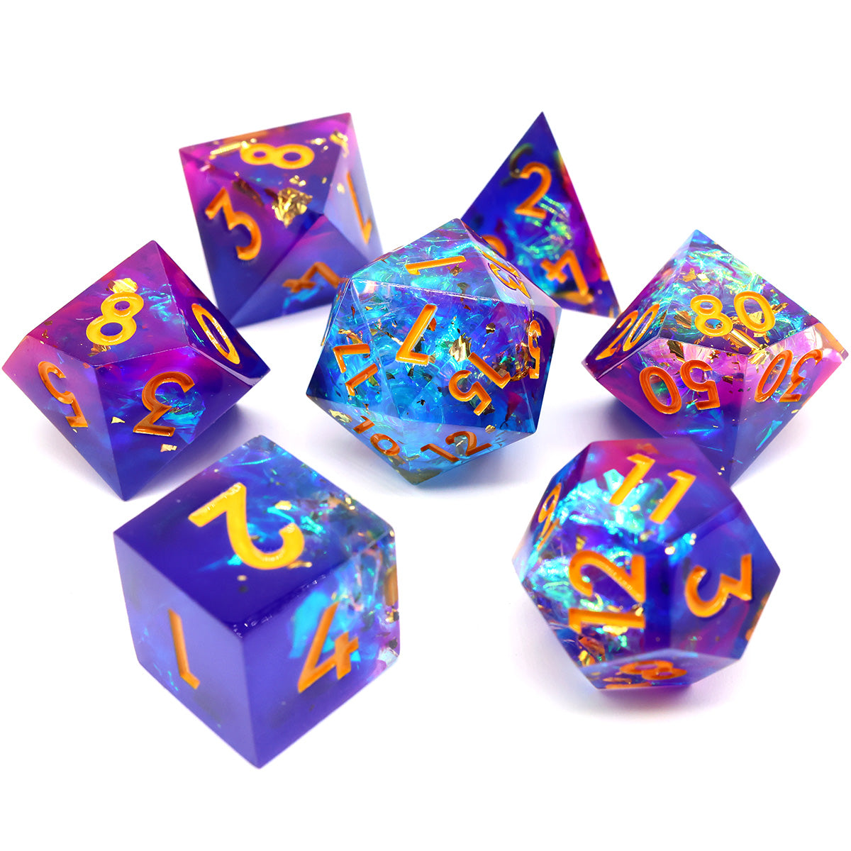 Sharp edge DND, TTRPG dice sets for role playing games, dice goblin and critical critter collectors