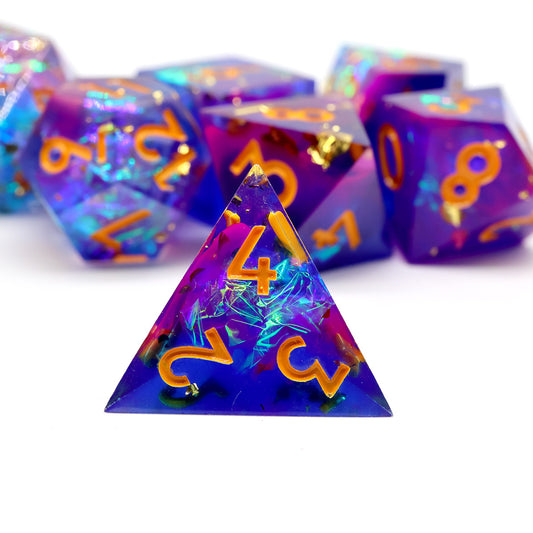 Sharp edge DND, TTRPG dice sets for role playing games, dice goblin and critical critter collectors
