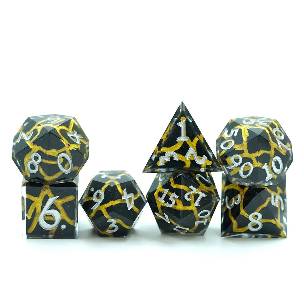 Earth moved dnd dice set, dnd dice, for RPG role playing games, dice goblin and critical critter collectors
