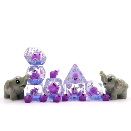 Elephant dnd dice set, D&D dice sets, dice goblins, dice shop online, click clacks