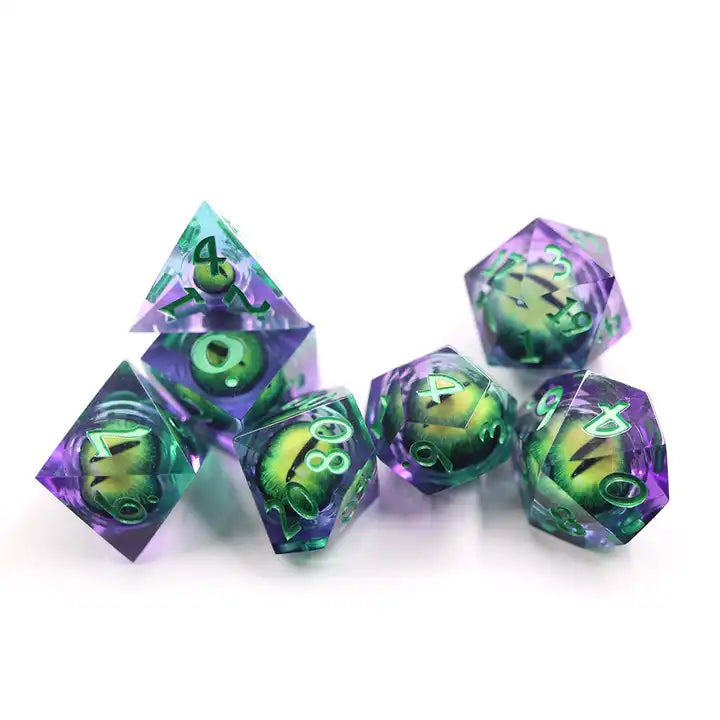 toothless dnd dice set for TTRPG, role playing games and dice goblin, dice dragon collectors