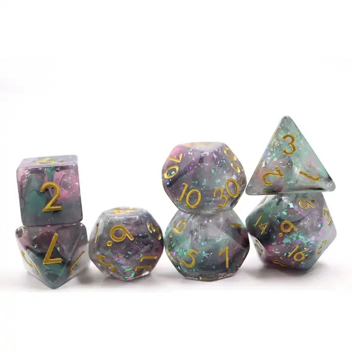 Hunger of Shadow dnd, TTRPG dice set for role playing game, dice goblin and critical critter collectors, spell used by Laudna in Critical Role