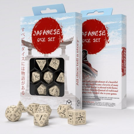 Japanese dnd dice set, for Dungeons and Dragons, TTRPG, role playing games and dice goblin and critical critters