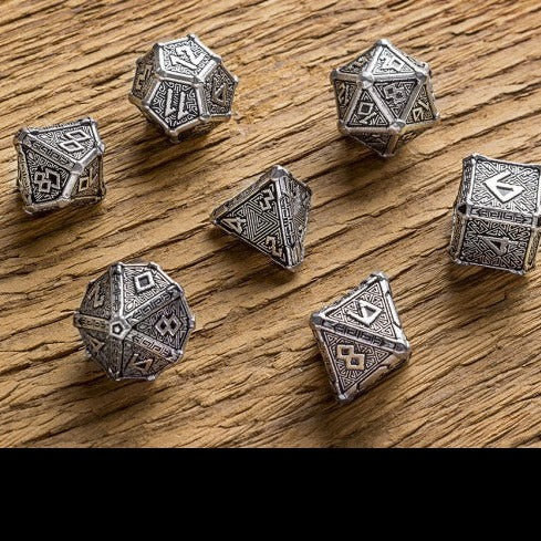 metal dnd dice sets, RPG dice sets, dice for dungeons and dragons, critical critters, dice goblin
