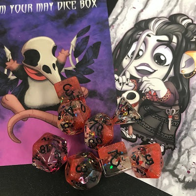 Monthly dice box for DND, RPG box, dice subscription, dice goblin