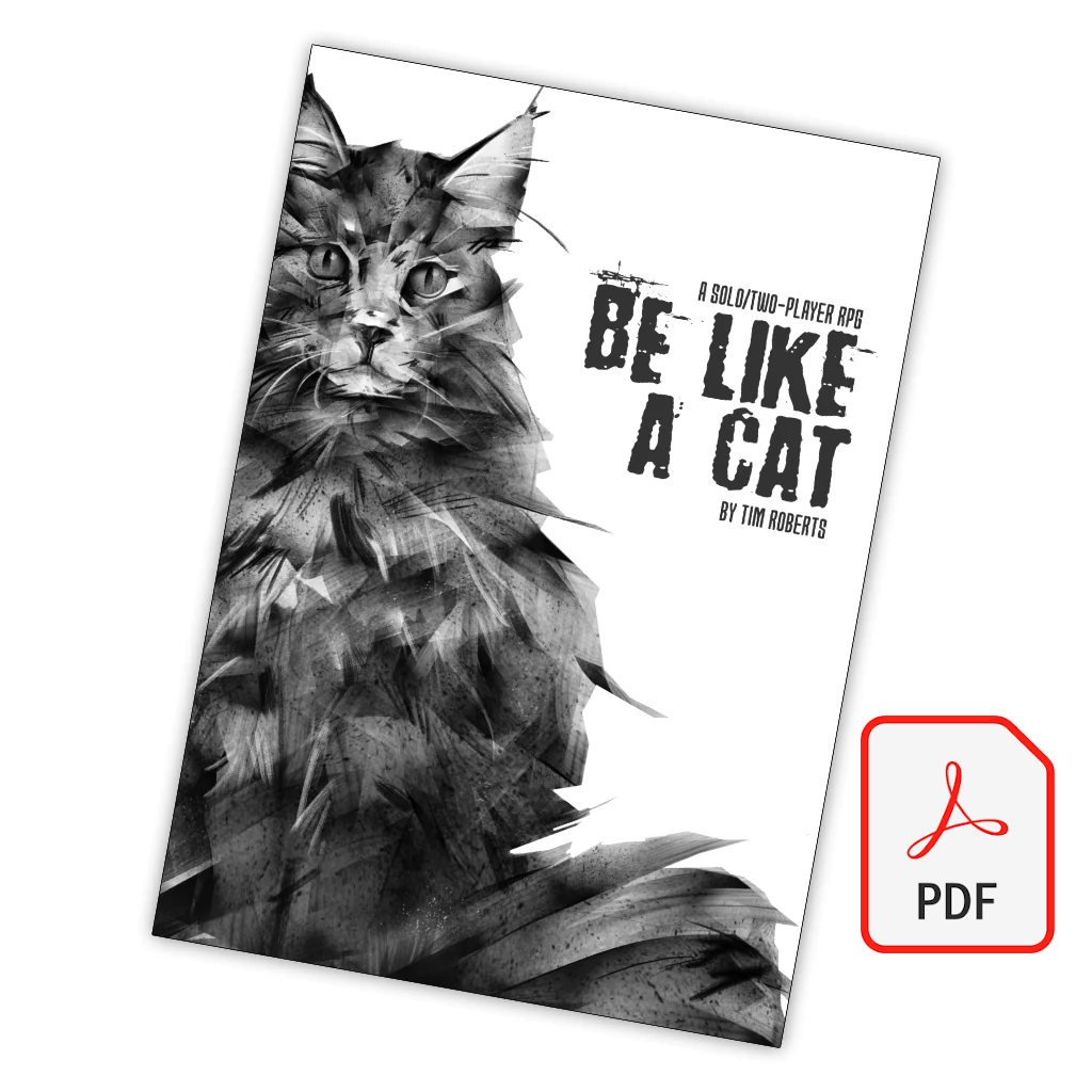 Be Like a Cat, solo-RPG, Rulebook (PDF Copy)