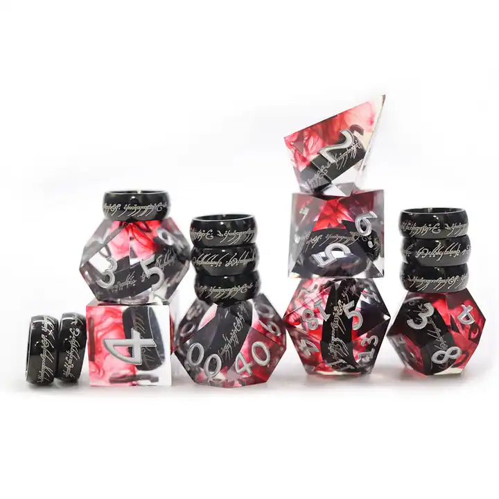 Precious dnd TTRPG dice set for role playing games and dice goblin collectors, uk dice store, dice shop online