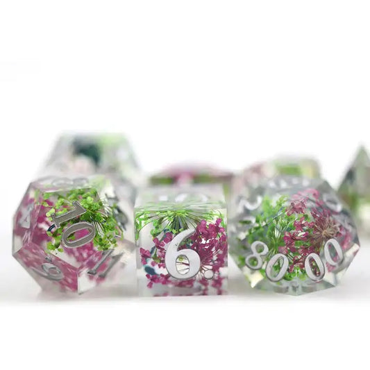 Sharp edge dice for DND and other TTRPG role playing games, dice goblin and dice dragon collectors