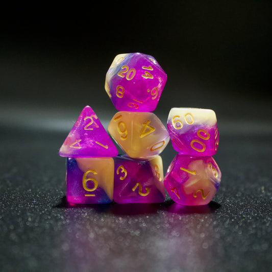 dnd dice set for TTRPG, role playing games and dice goblin collectors and critters
