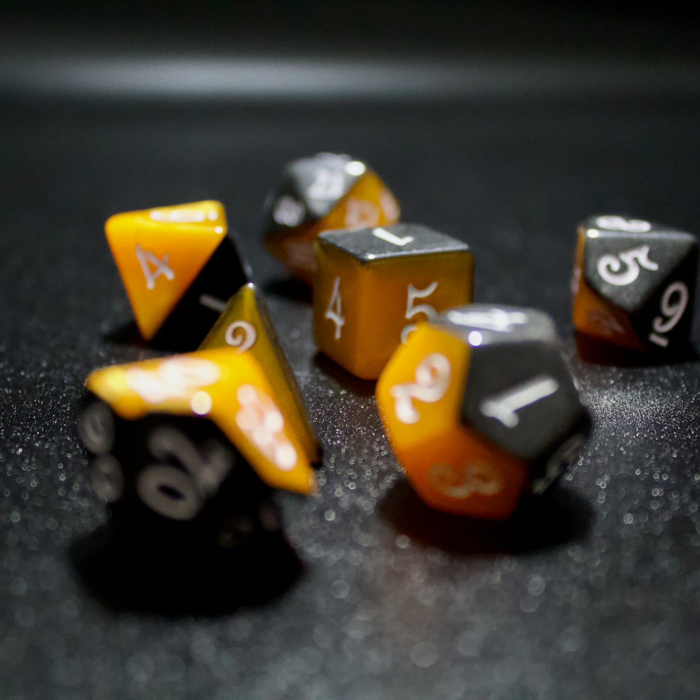 resin dnd dice sets for dungeons and dragons, role playing games and TTRPGs and dice goblin critter collectors