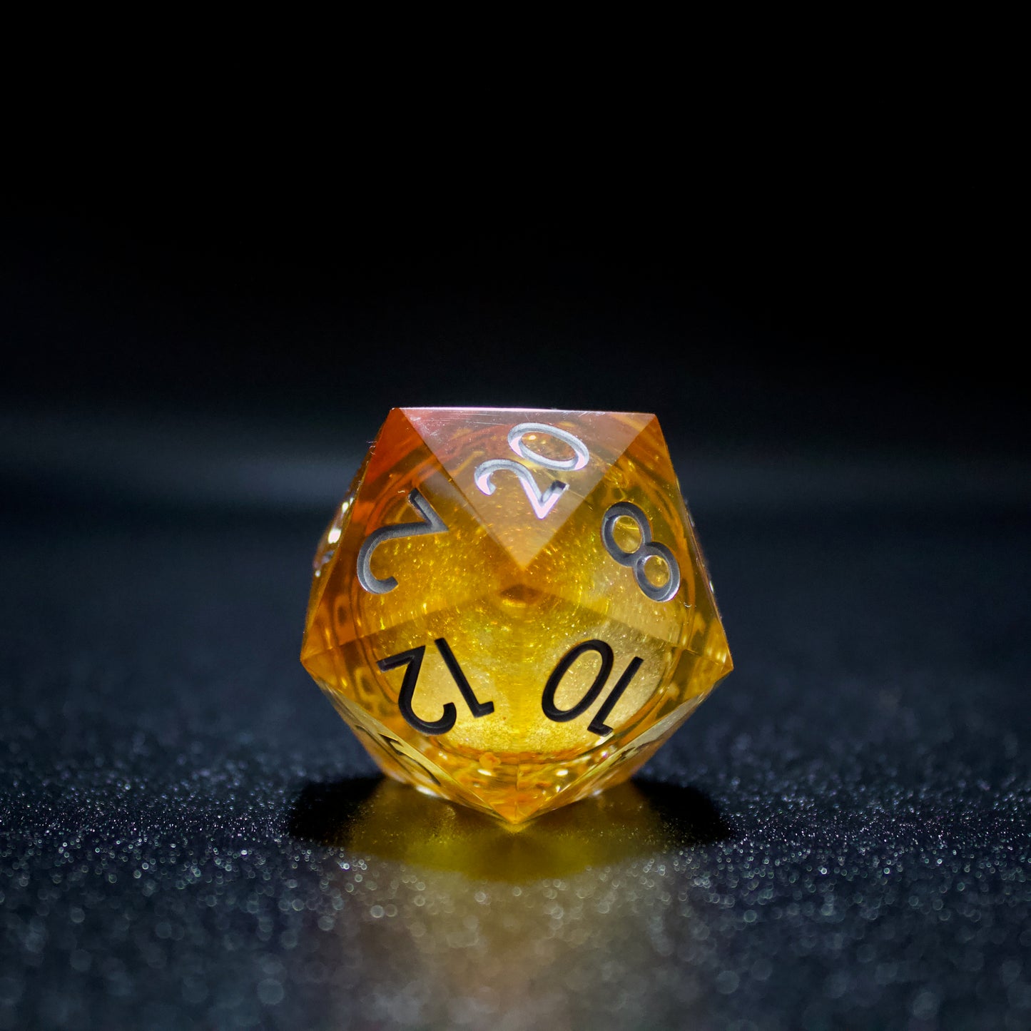 Liquid core D20 chonk dnd dice set for TTRPG, role playing games and dice goblin, critter collectors