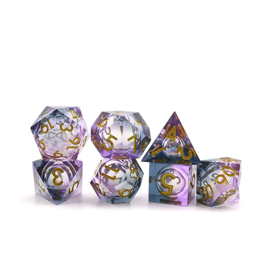 Surf Rider Liquid core DnD dice set, dice goblin, dice shop online, TTRPG, role playing, role playing games