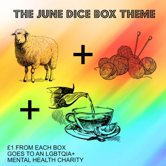 monthly dice box, RPG subscription, dice subscription uk