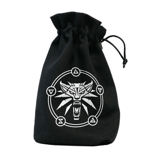 The Witcher Dice Pouch. Geralt - School of the Wolf, DND dice bag, DND dice set, dice goblin and critical critters