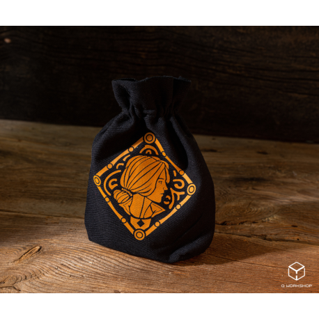 The Witcher Dice Pouch. Triss - Sorceress of the Lodge. DND dice set, Dice dice bags, RPG, dice goblin and critical critters