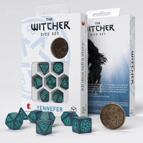 Witcher Yennefer Sorceress Supreme D&D dice set, uk dice store