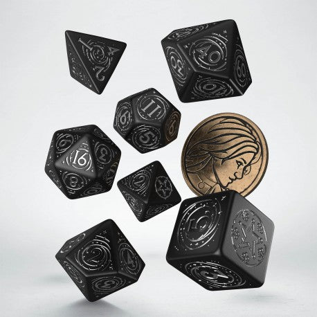 Witcher D&D dice set - Yennefer Obsidian Star, uk dice store