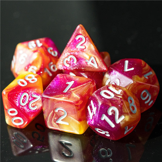 Essentials DND dice sets for TTRPG role playing games, dice goblin collectors, click clacks, math rocks