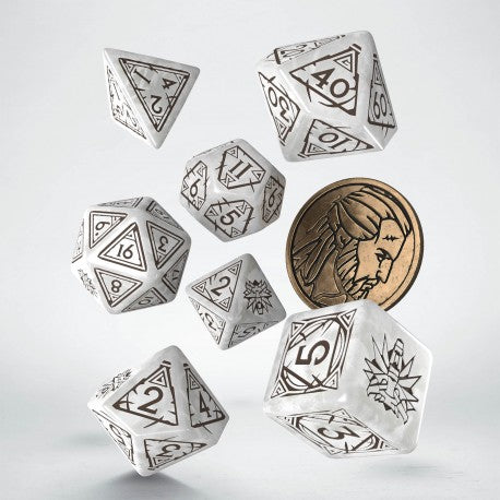 Witcher Dice Set - Geralt The White Wolf, uk dice store