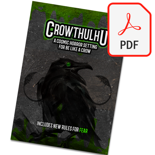 Crowthulu - Be Like A Crow solo rpg adventure, dnd one shot, solo rpg