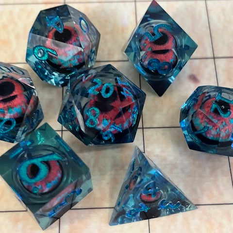 Cosmic moving eye DND, TTRPG dnd d20 chonk for role playing games , dice goblins and dragon collectors - dnd dice uk