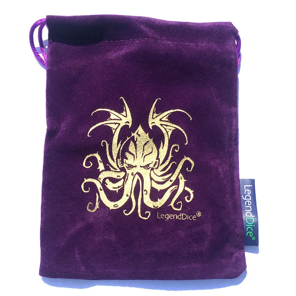 Cthulhu D&D Dice Bags, DND Dice Bags, dice bags - Critical Kit, TTRPG, role playing, role playing games