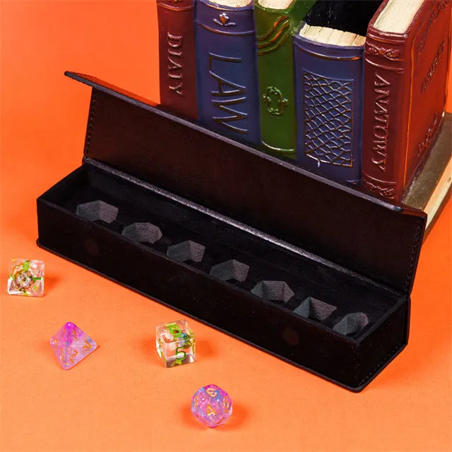 DND dice box storage for TTRPG dice, role playing games and dice gobli