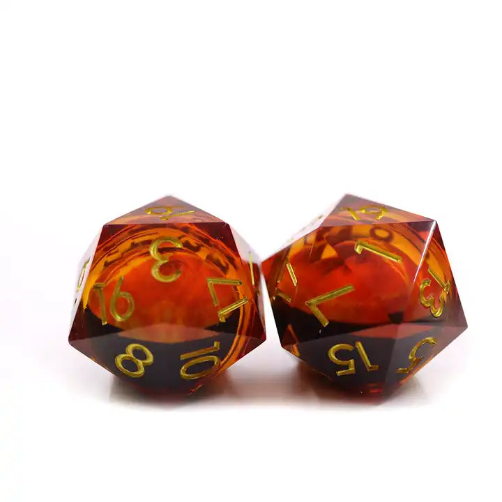 Large D20 liquid core, dnd dice set, ttrpg dice, for dice goblins and dragon collectors
