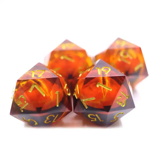 Large D20 liquid core, dnd dice set, ttrpg dice, for dice goblins and dragon collectors