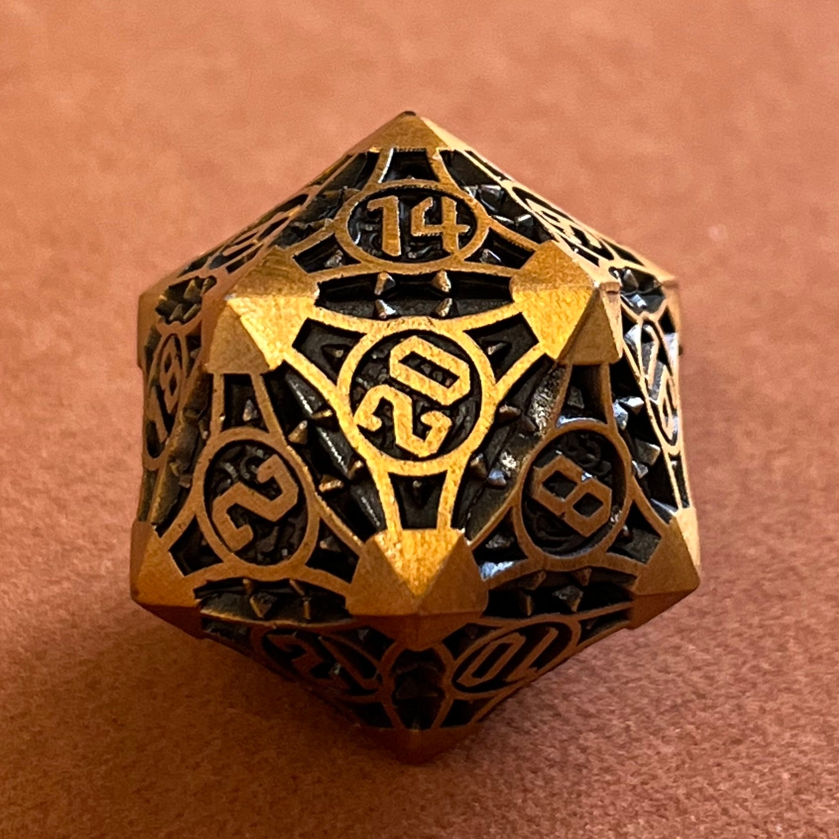 Metal DnD dice sets, TTRPG, role-playing games, DnD dice, polyhedral dice, shiny math rocks