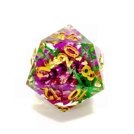 The Orient sharp edged dice set, sharp edge d&d dice sets, dice goblin, math rocks, polyhedral dice.