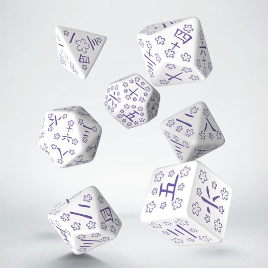 Japanese dnd dice sets for RPG, role playing games and dice goblin and critical critters