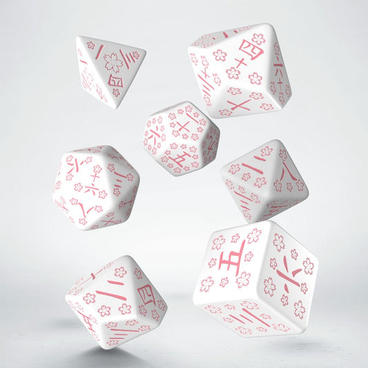 Japanese dice cherry blossom petals for DND dice sets, critical critters and dice goblins