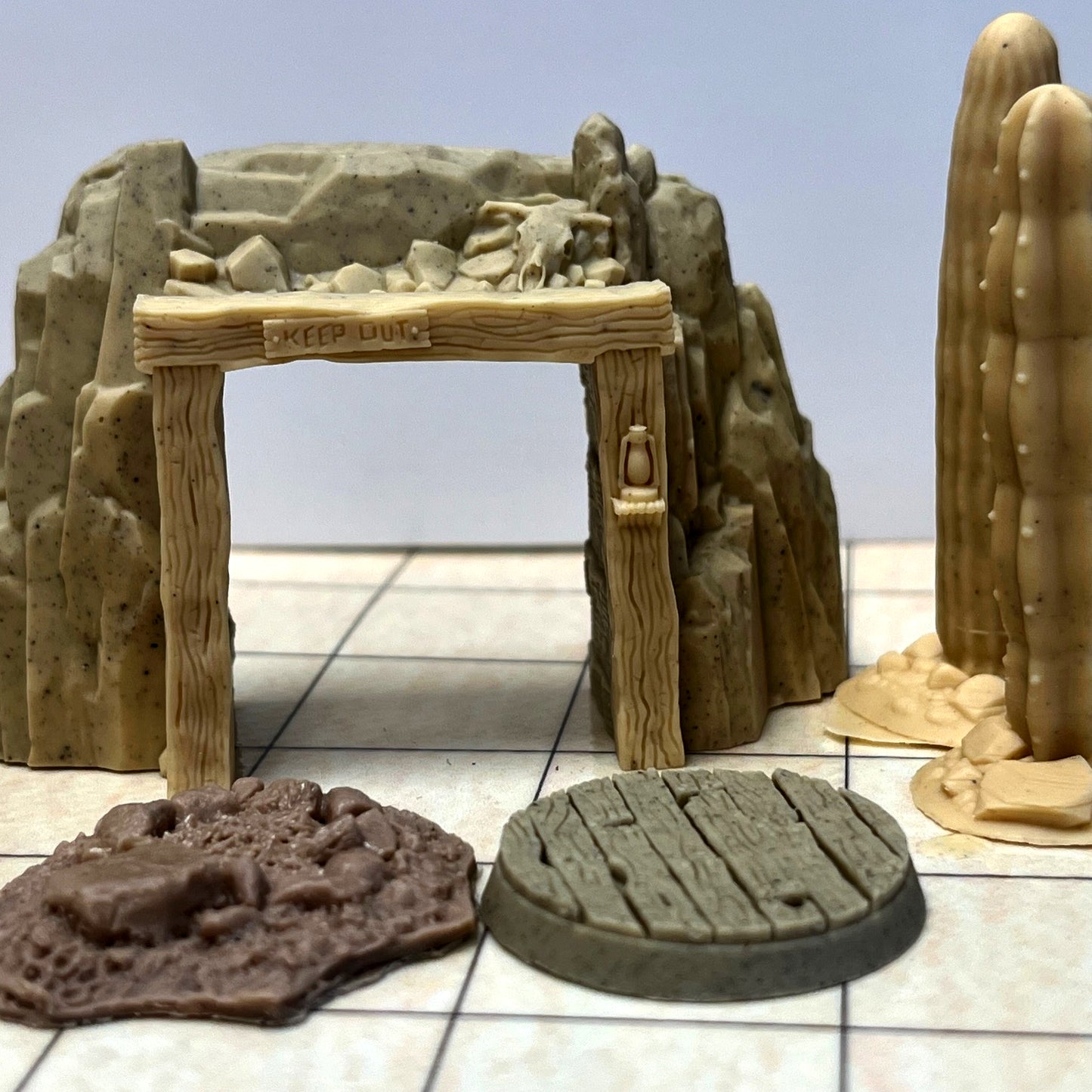 Gold mine scatter terrain for TTRPG, DND role playing games